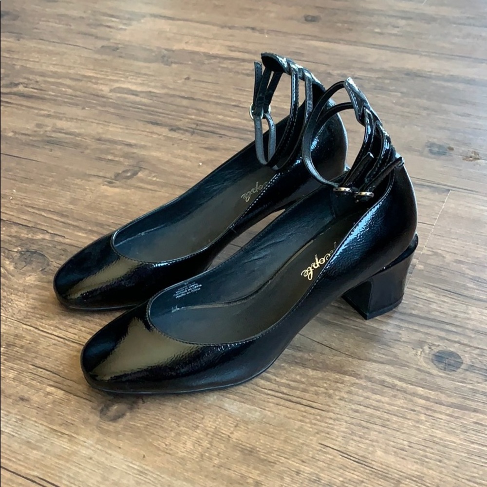 Free People Patent Faux-Leather Heels